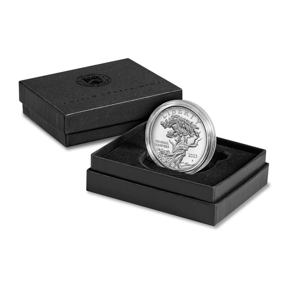 2023-P 1 oz Proof American Liberty Silver Medal (Box, CoA)