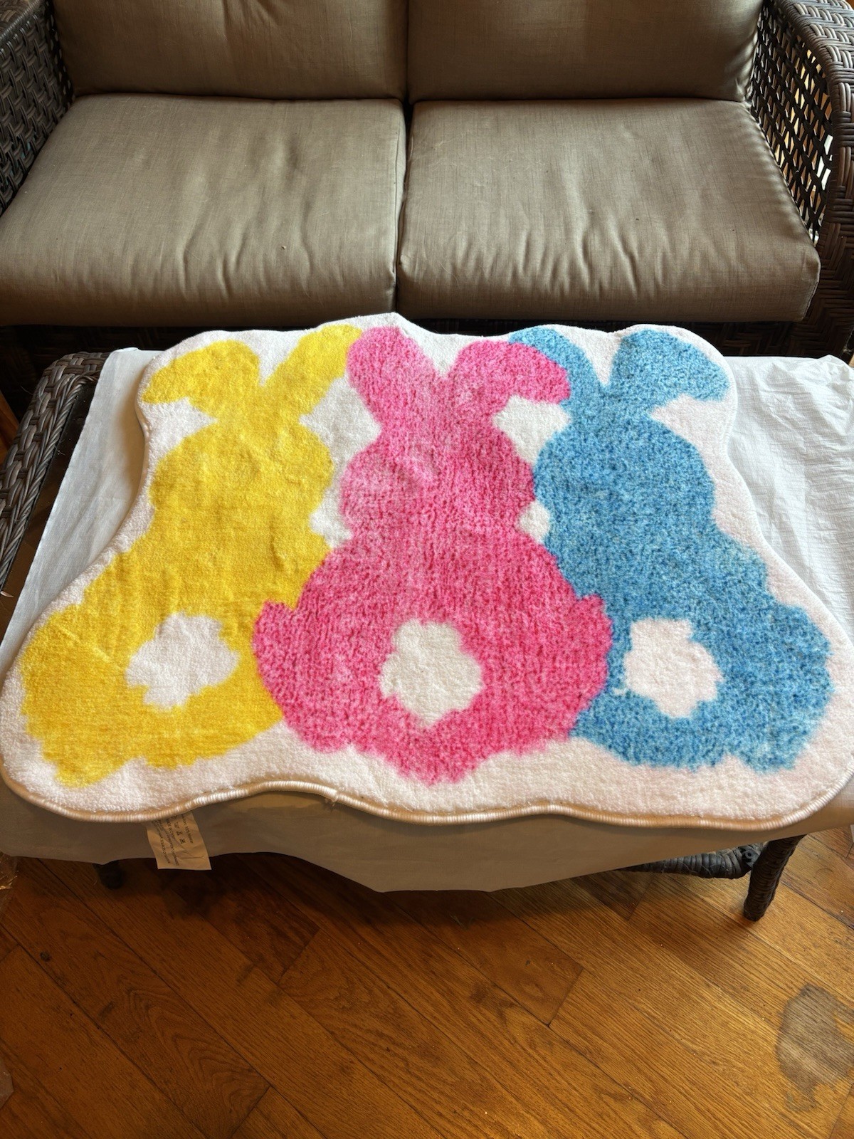 Easter Bunny Bathroom Mat