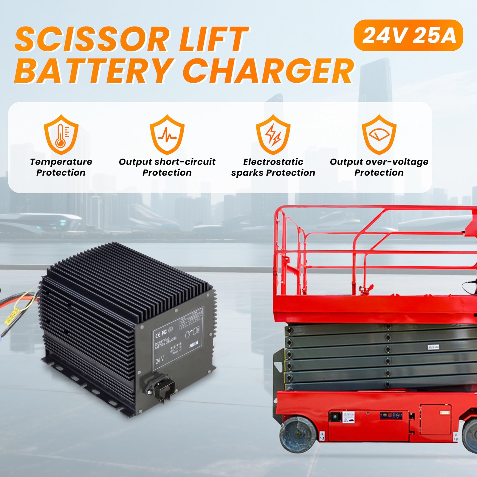 Battery Charger for Genie Skyjack JLG Scissor Lifts HB600 105739 161827 128537