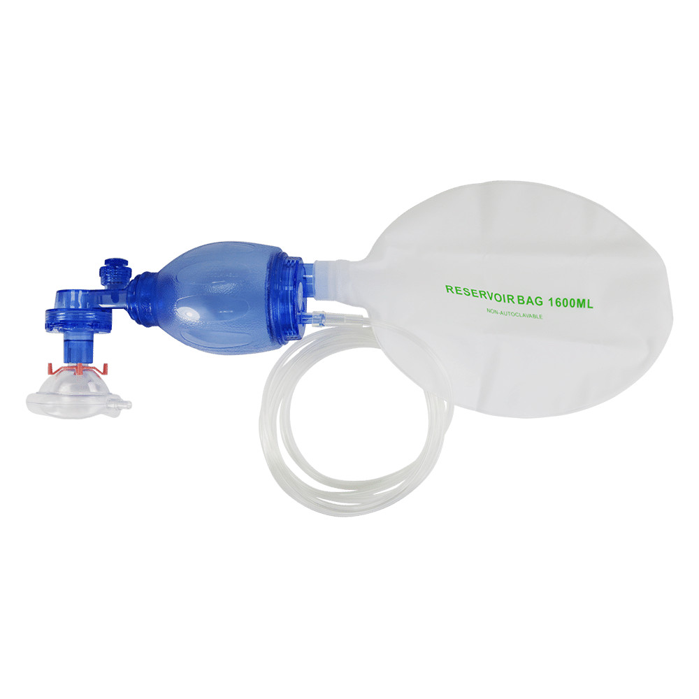BVM BAG, AMBU BAG Bag Valve Gear Resuscitator with 7 ft tubing, one set, Infant