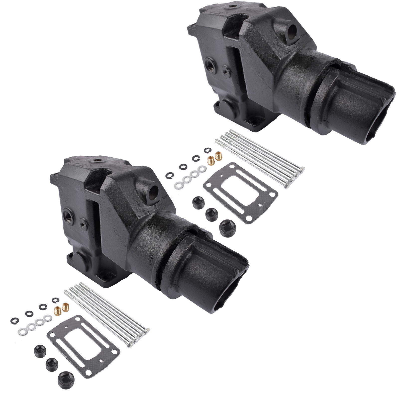 For V6 V8 Volvo Penta 2x Exhaust manifold Riser Elbow OMC 4.3 5.0 5.8 L 350 NEW