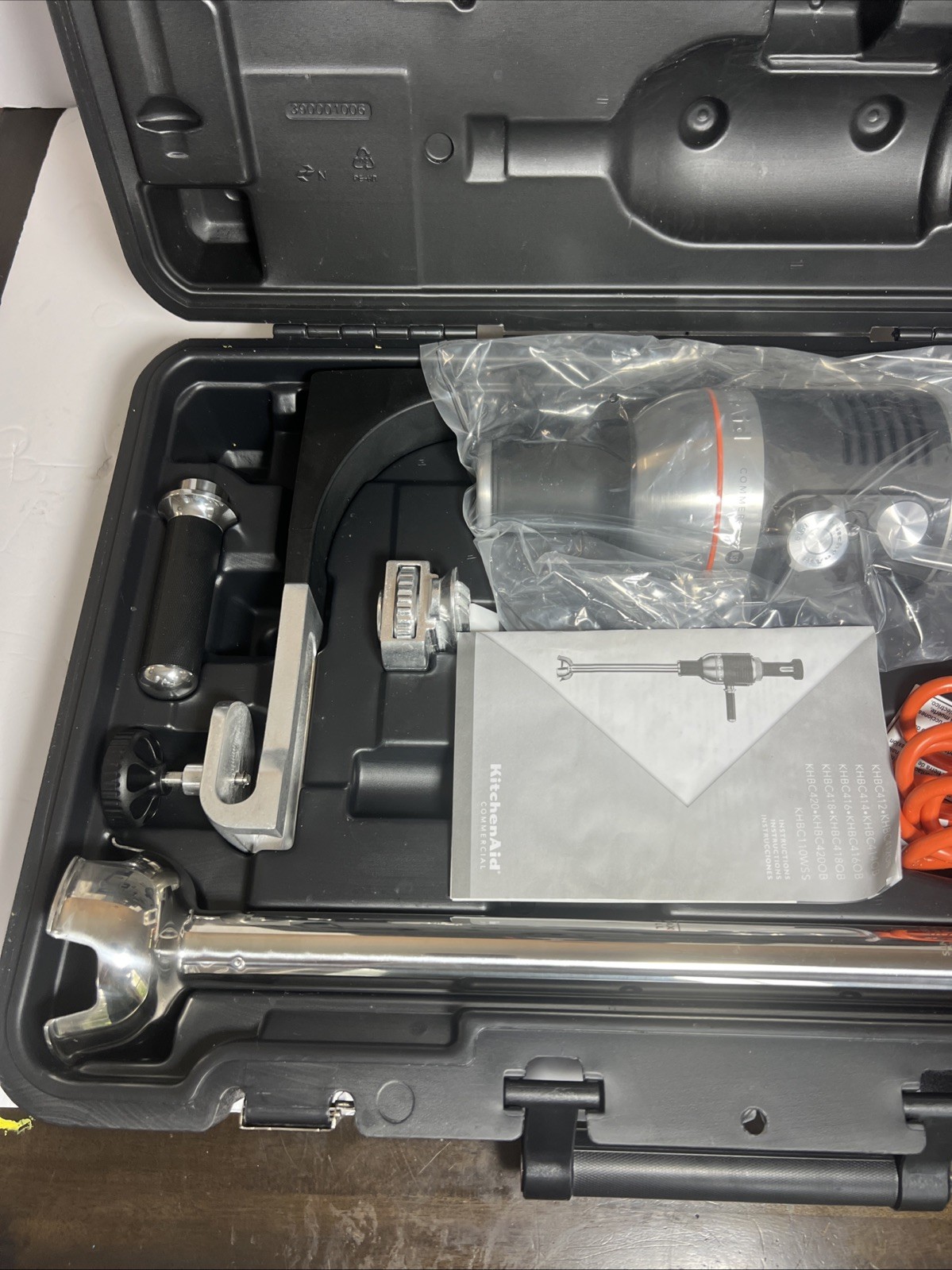 KitchenAid 1HP Commercial Immersion Blender KHBC416OB 16” Heavy Duty NSF