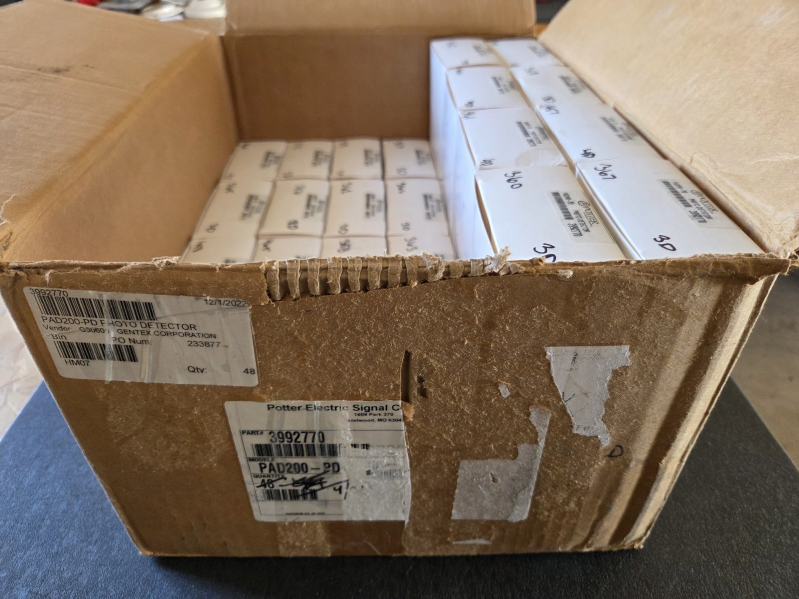 POTTER PAD200-PD PHOTOELECTRIC SMOKE DETECTOR *NEW WITH MARKER WRITING* 32 AVAIL