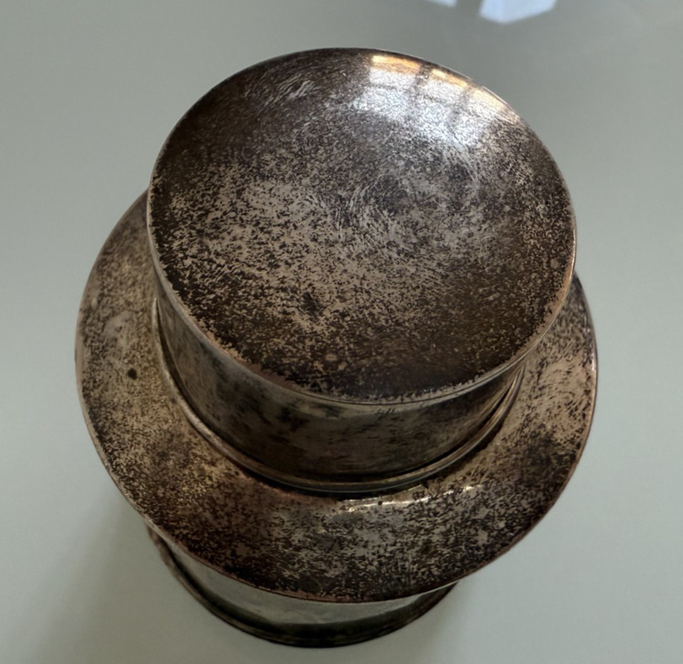 Sterling Silver Tea Caddy William Neals & Sons Birmingham 1907 67g 925