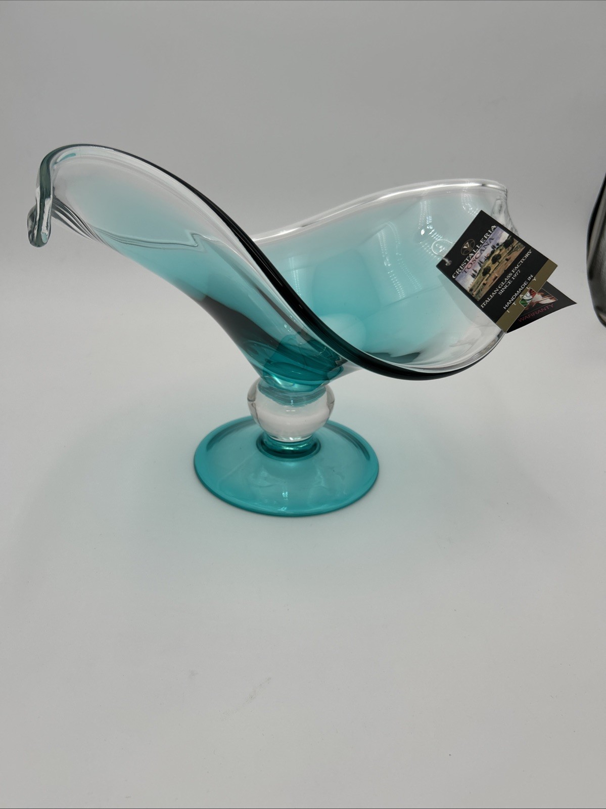 Cristalleria Toscana Blue Crystal Hand Made & Crafted in Italy