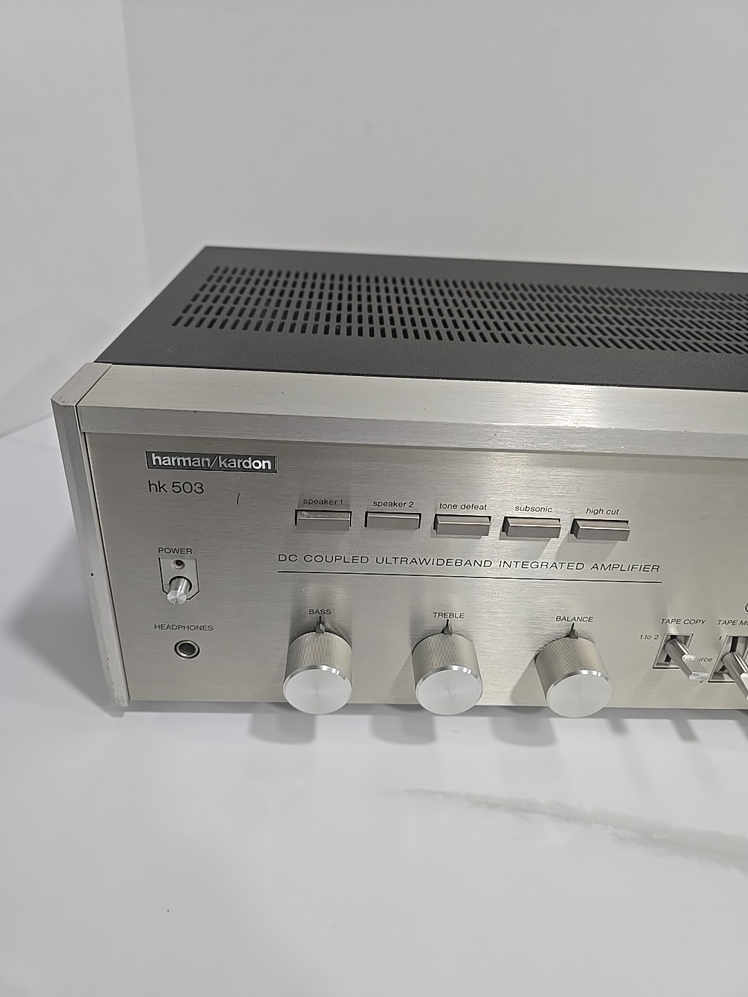 🔥 1978 Harmon Kardon Silver Face HK 503 DC Coupled Integrated Amp TESTED 🔥