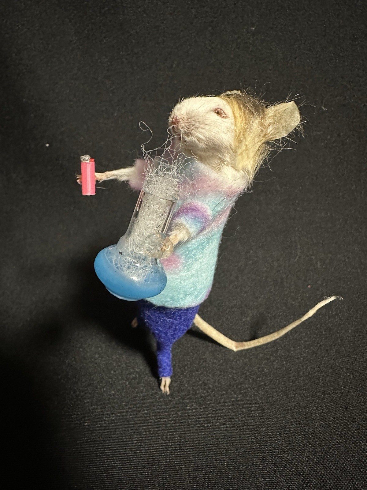 Taxidermy Mouse Stoner Hippie Mouse Oddities Curiosities Taxidermy Art