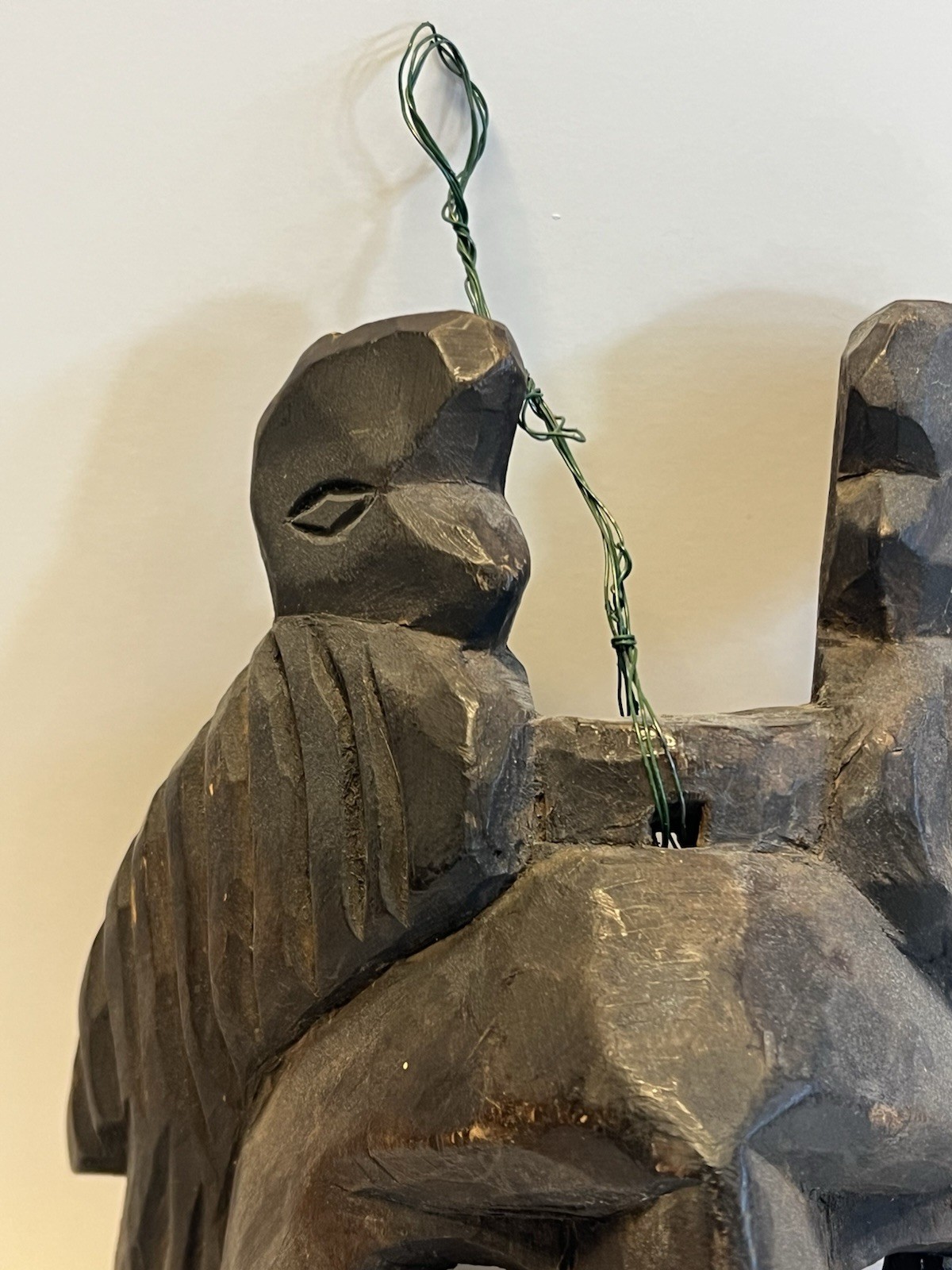 Antique Native American indian Hand Carved Totem Style Wooden Wall Hanging Mask