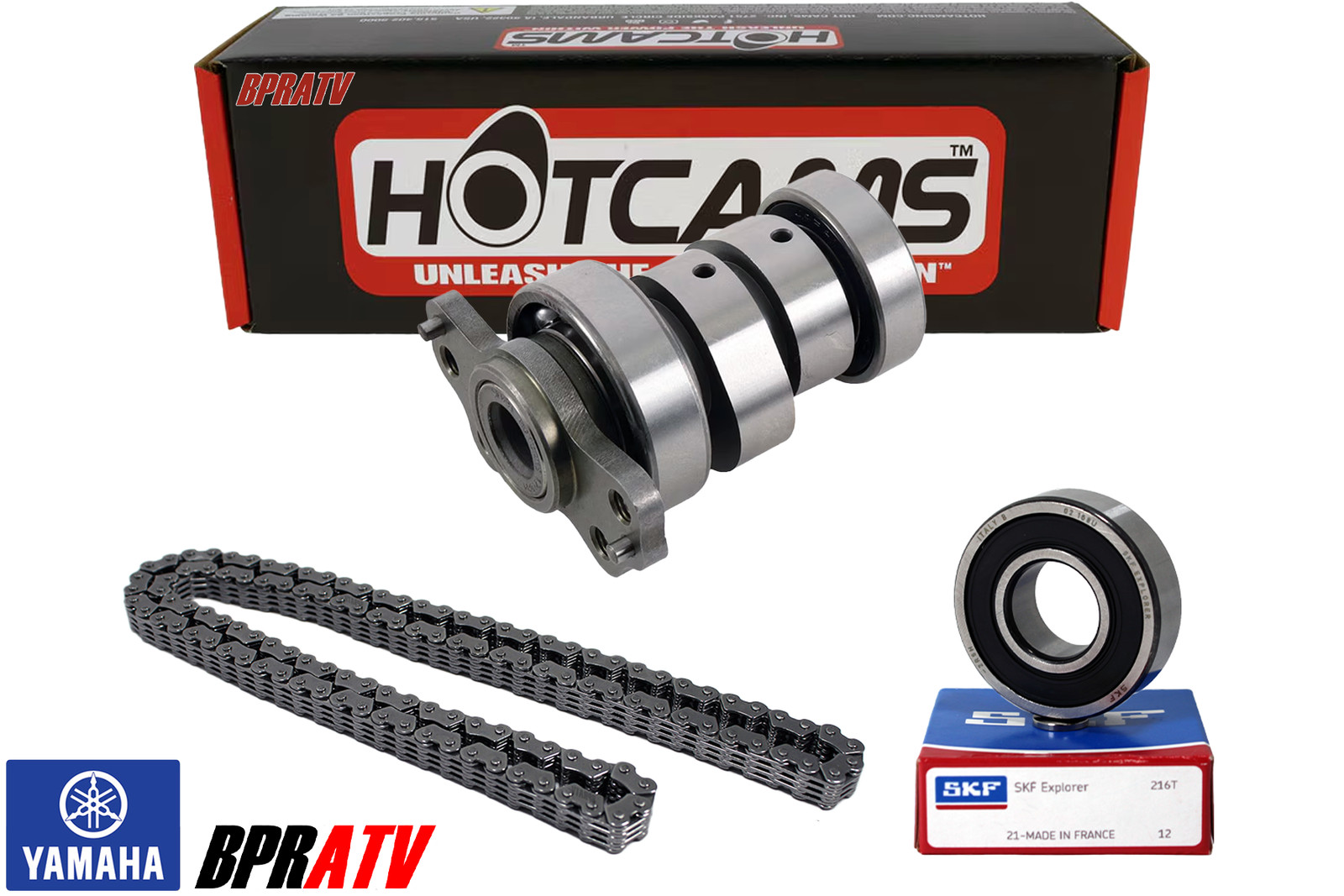 06 07 08 Raptor 700 Hotcams Hot Cams Cam Stage 2 Two Camshaft & HD Timing Chain