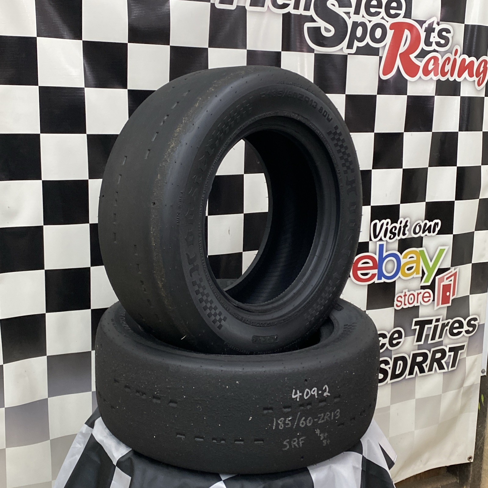 409-2 USDRRT HOOSIER DOT Road Race Tires SRF 185/60 ZR13