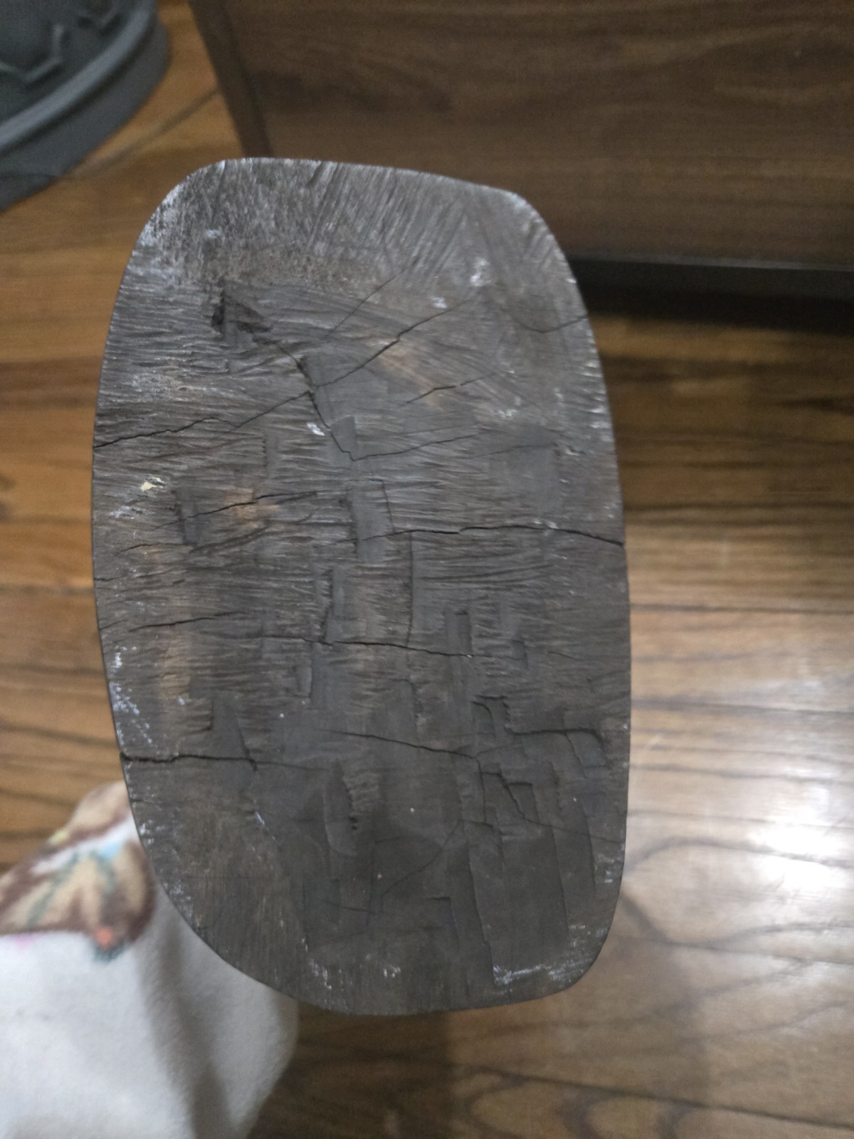 Vintage Large And Heavy Hand Crafted African Blackwood Bust Sculpture Of Man