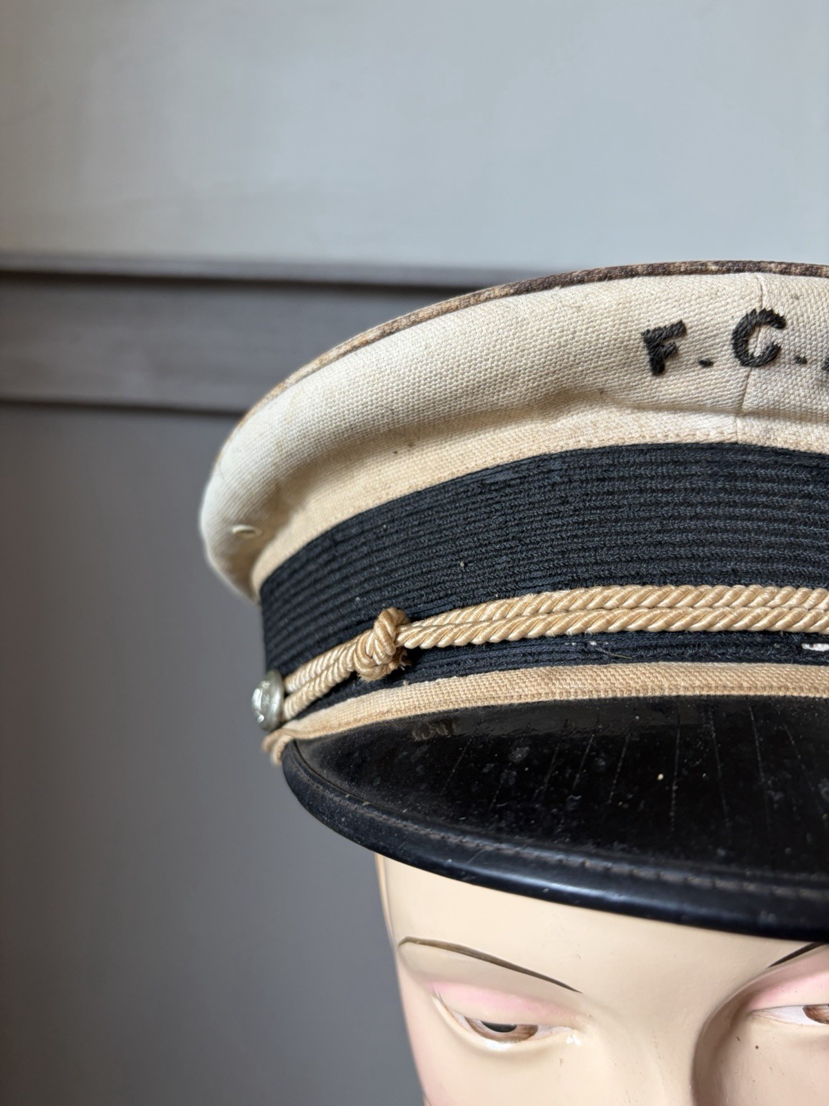 Antique Women’s Marching Band Music Cap Hat Parade Uniform R.W. Stockley & Co