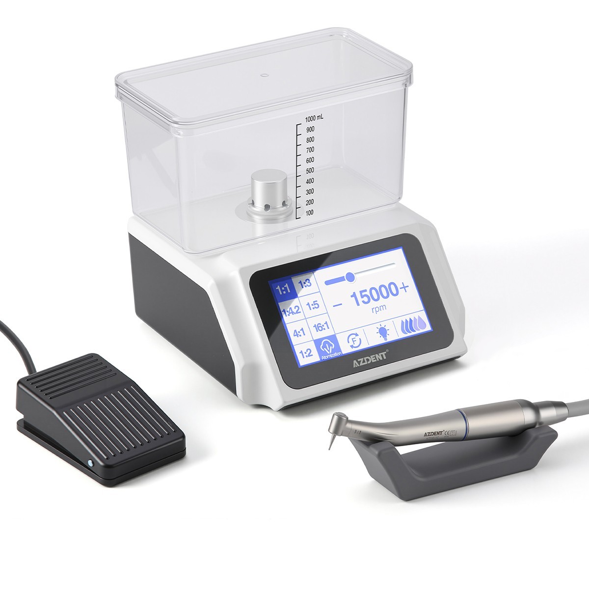 AZDENT Dental Electric Brushless LED Motor System Water Supply Touch Screen