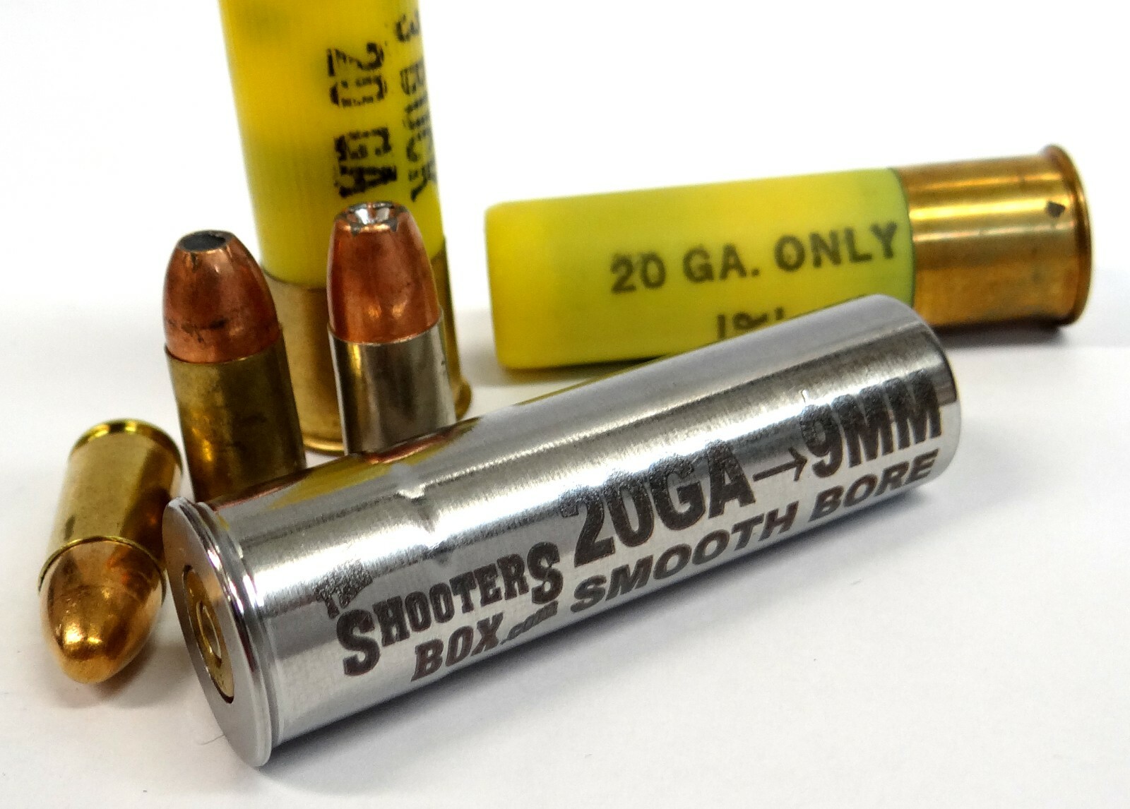 20GA to 9MM Shotgun Adapter - Chamber Reducer - Stainless - Free Case & Shipping