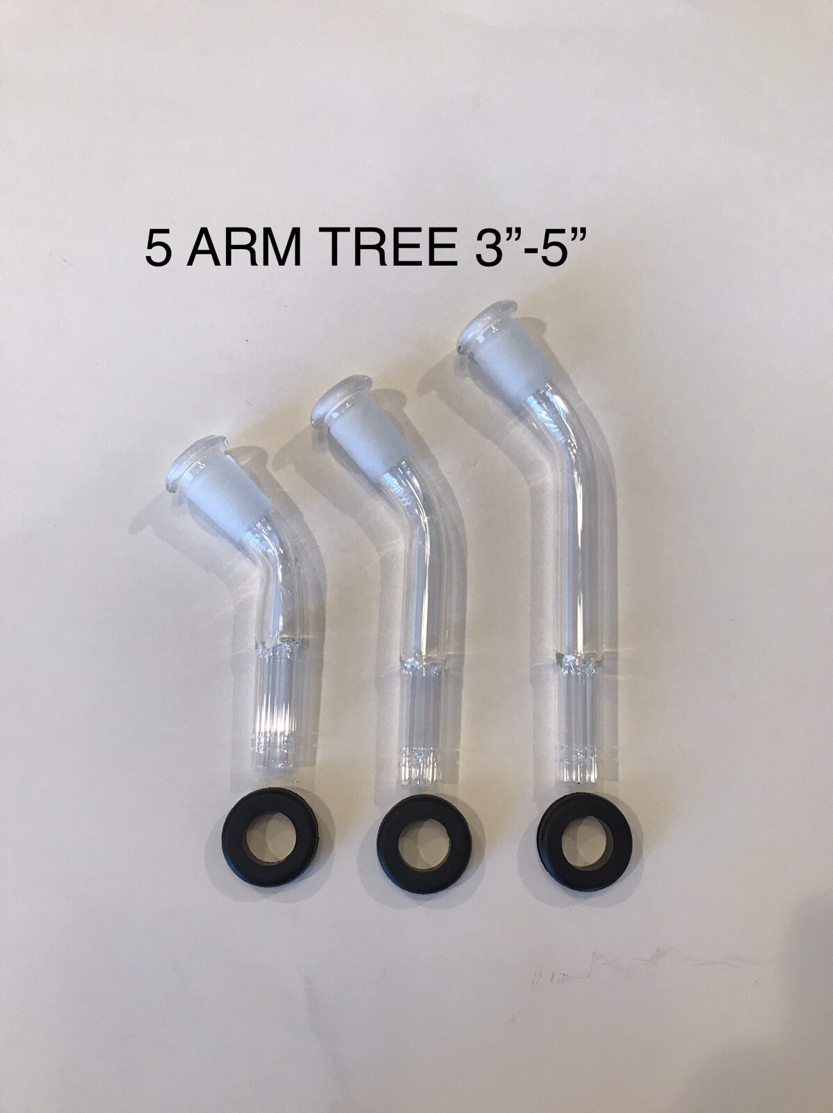 14mm Glass Downstem 45 Degree Curved Bent 3” 4” 5” 6” Inch Grommet Premium Perc