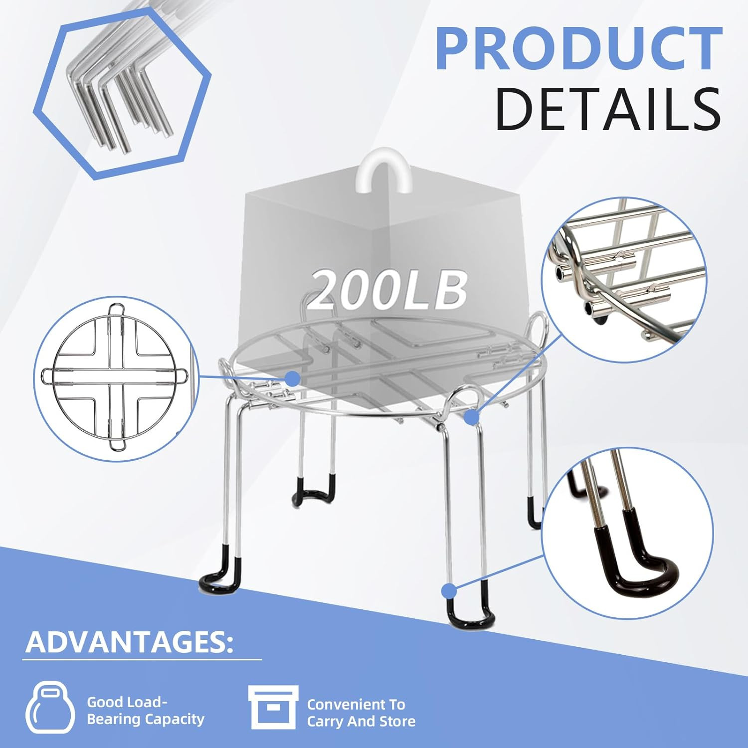 Water Filter Stand 6" Tall by 9" Wide For Berkey Big, Royal and Travel System