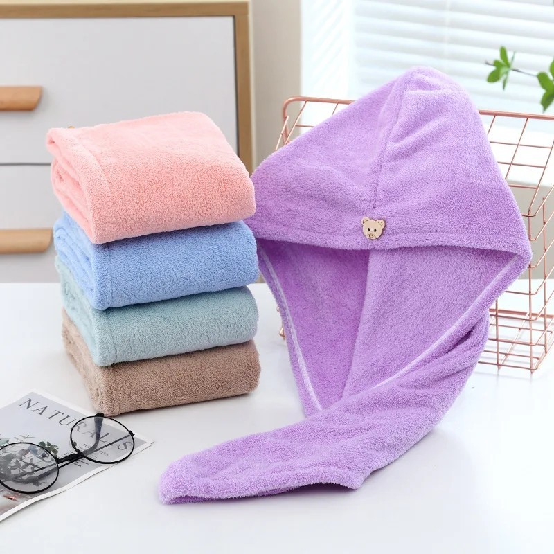Microfiber Hair Towel Wrap Super Absorbent Quick Dry Hair Turban for Drying