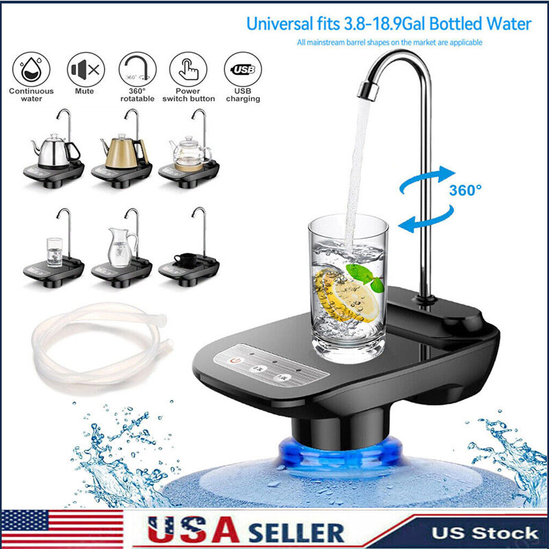 5 Gallon Water Bottle Switch Pump Electric Automatic Universal Dispenser USB