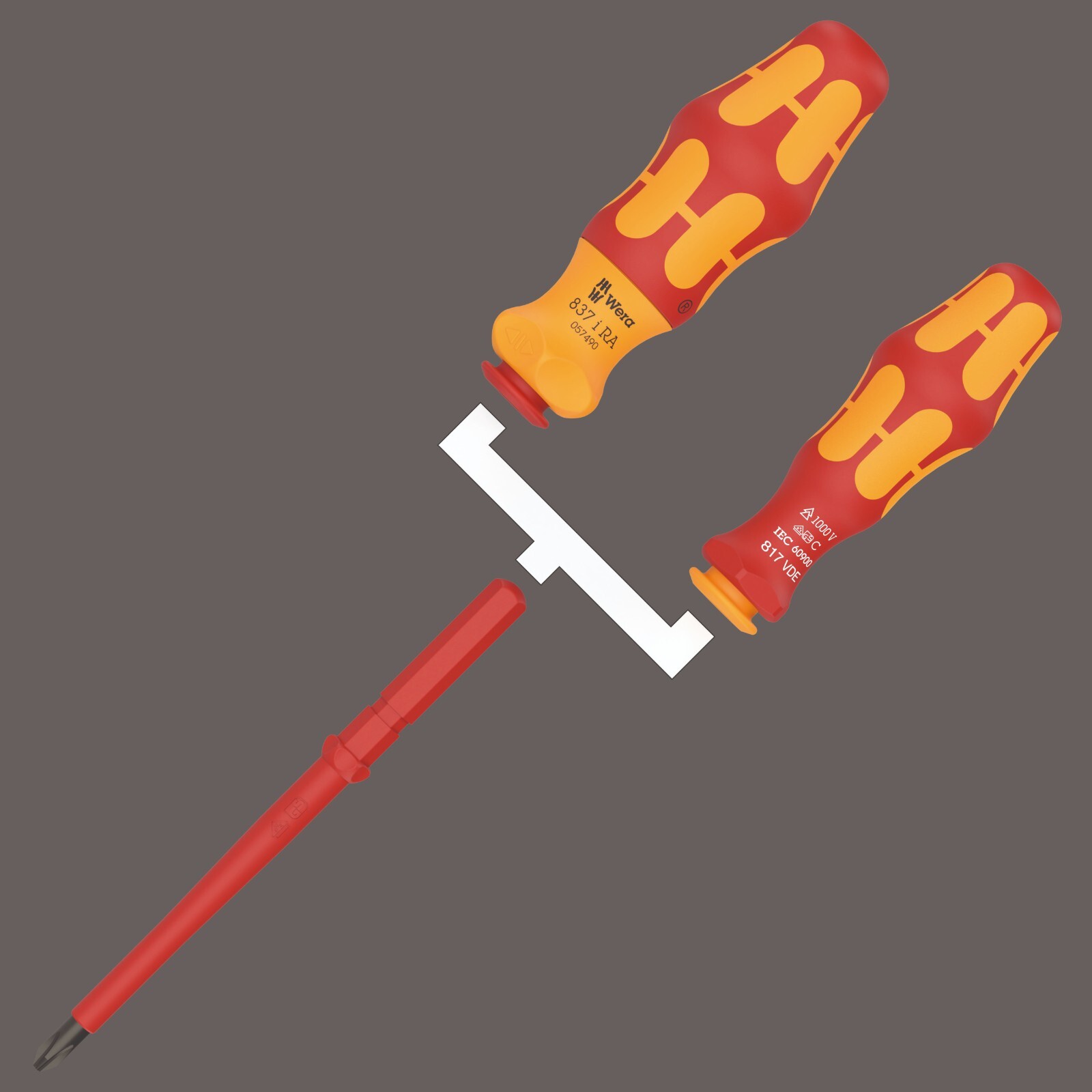 Wera Kraftform Kompakt VDE 17 RA Ratcheting Screwdriver Set