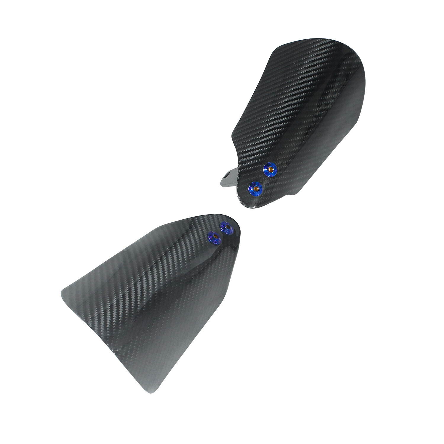 Carbon Fiber Hand Grips Guard Windshield For Harley Touring Road King FLHTK FLTR