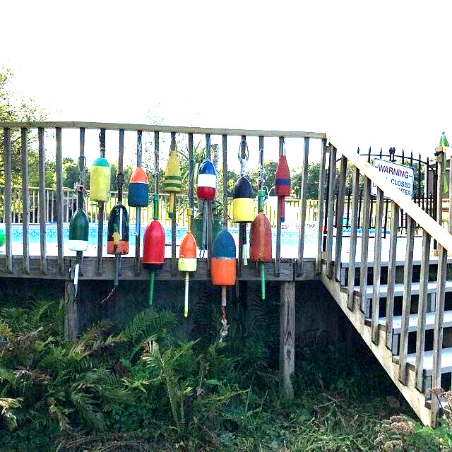 FREE SHIP 203 Maine Lobster BUOY nautical pot bouy float shore crab Lake CAPE