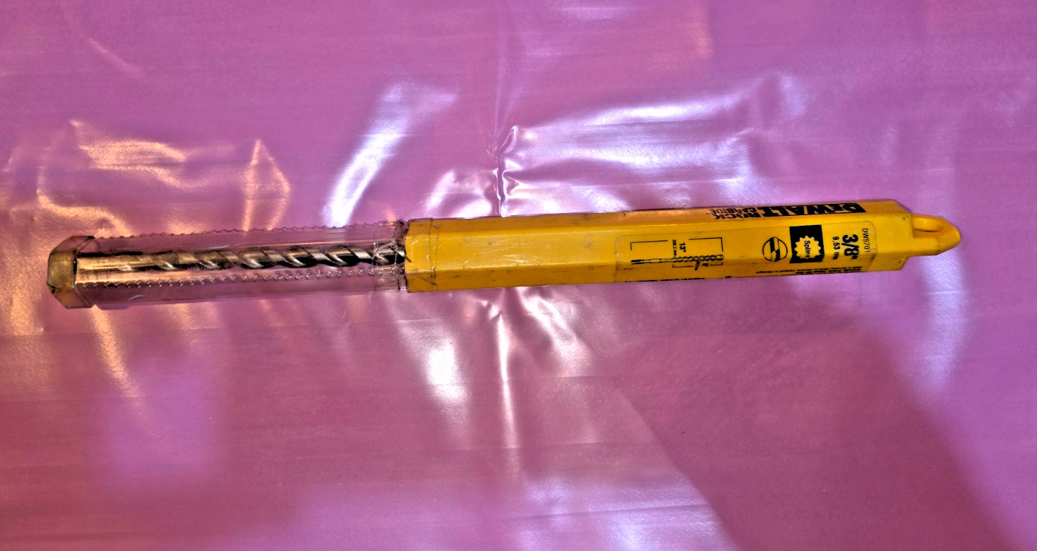 DeWalt DW5701 3/8" x 8" x 13" 2-Cutter Spline Shank Rotary Hammer Bit Macho Dril