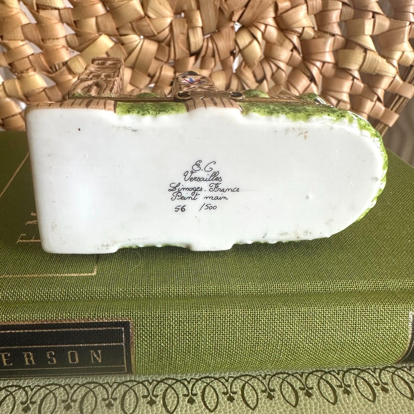 RARE Limoges Peint Main Notre Dame Trinket Box, Elda Creations, Limited Edition