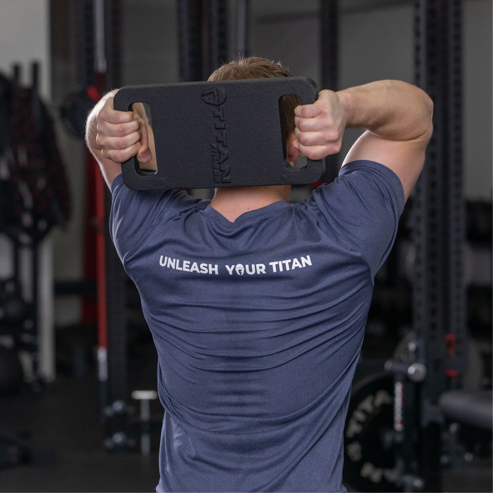 Titan Fitness 30 LB Cast Iron Ruck Weight Plate, Backpack Weight Training