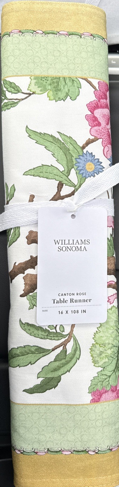 Williams-Sonoma Canton Rose Table Runner 16”x108”