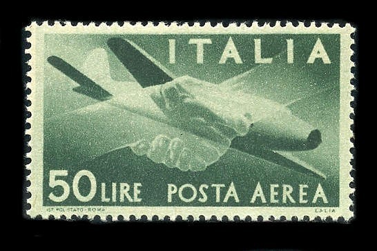 Italy: 1945 50 Lire Peace and Cooperation Airmail (C113) MNH