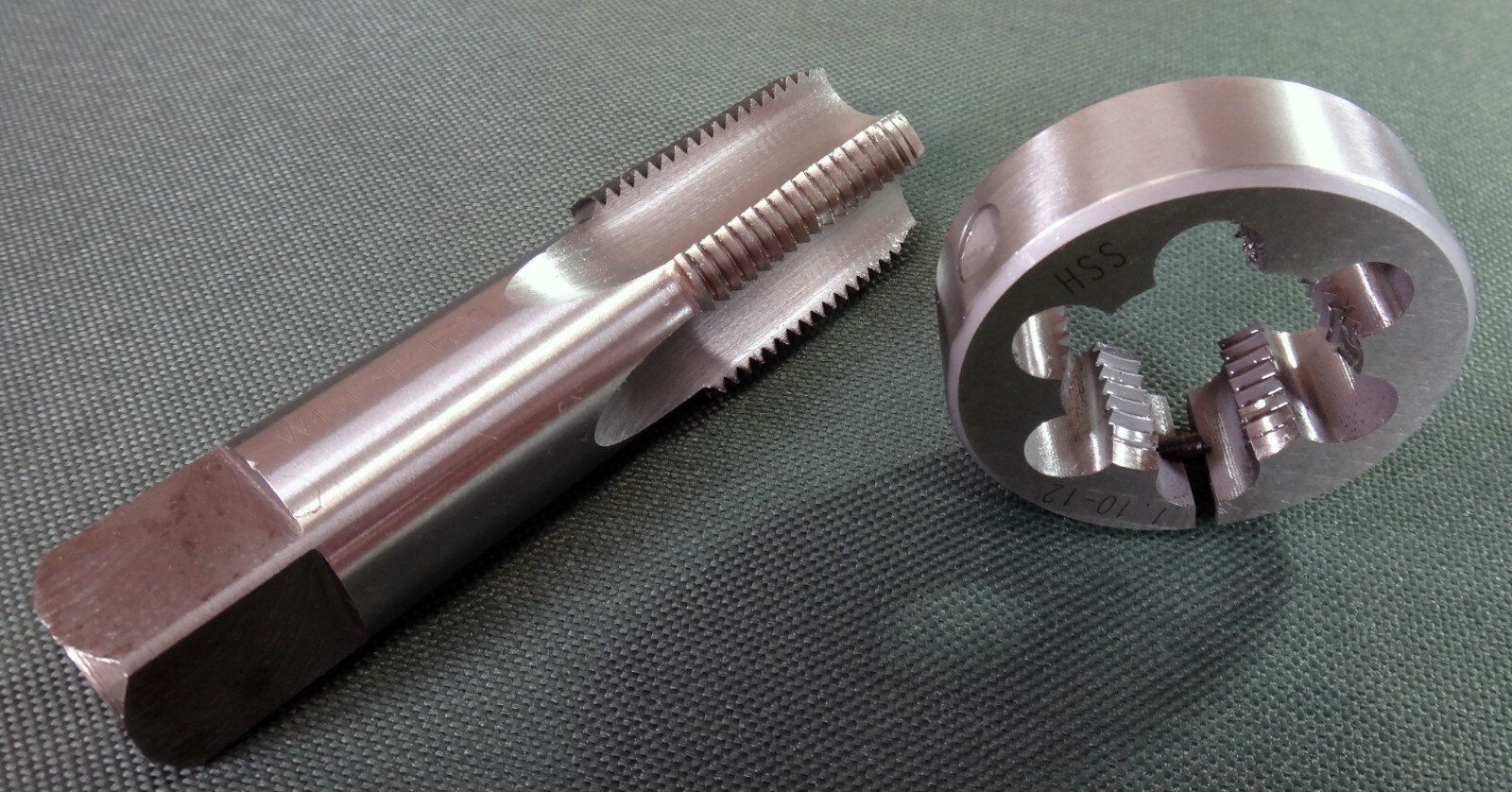 Mauser 98 Large Ring, tap & die set 1.10 inch x 12 TPI