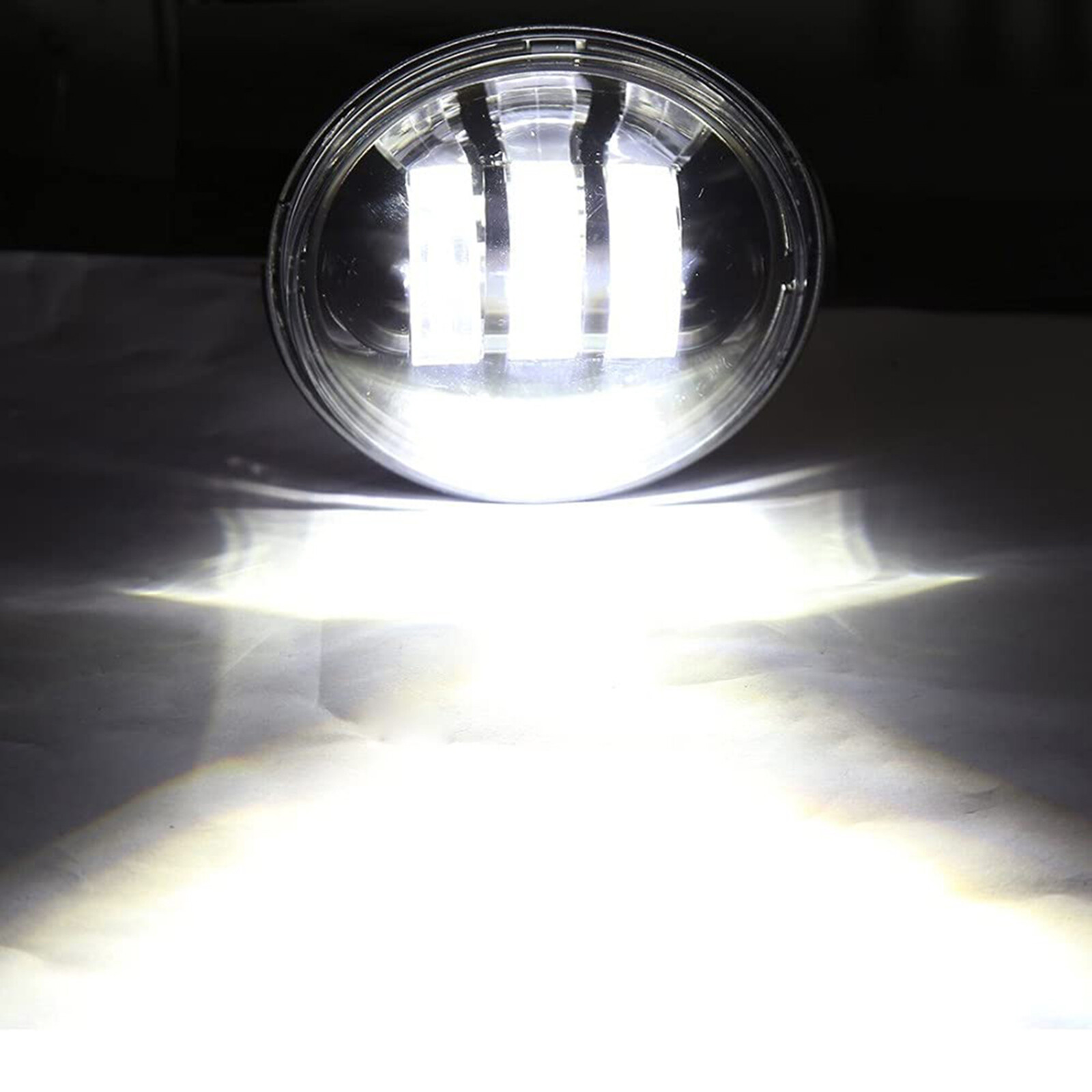 4.5" LED Auxiliary Spotlight Passing Light For Harley Street Glide FLHX 06-22