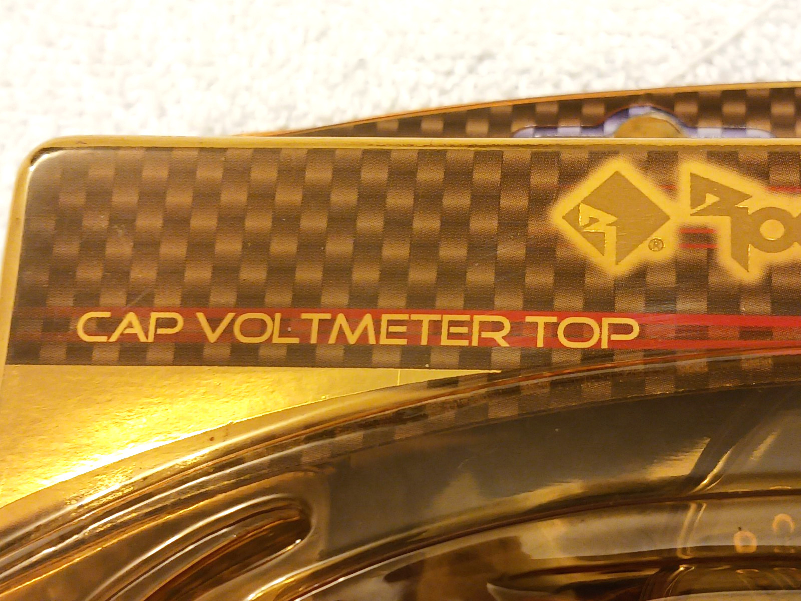 RARE NEW OLD SCHOOL ROCKFORD FOSGATE RP7436 VOLTMETER TOP FOR CAPACITORS