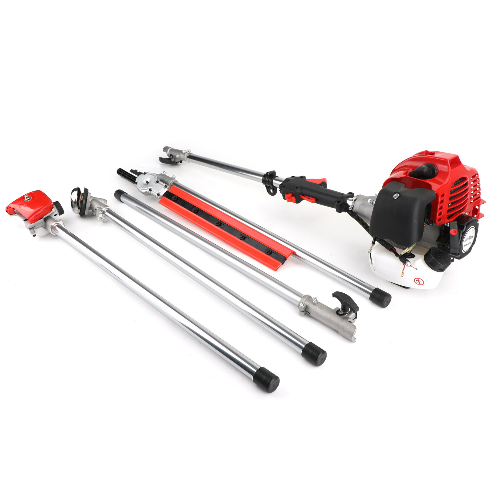 5 in 1 52cc Petrol Hedge Trimmer Chainsaw Brush Cutter Pole Saw Outdoor Tools