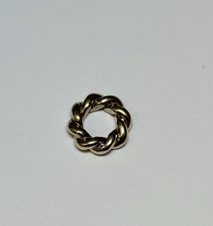 Pandora 14k Yellow Gold Twist Spacer Bead 750353 - STOCK
