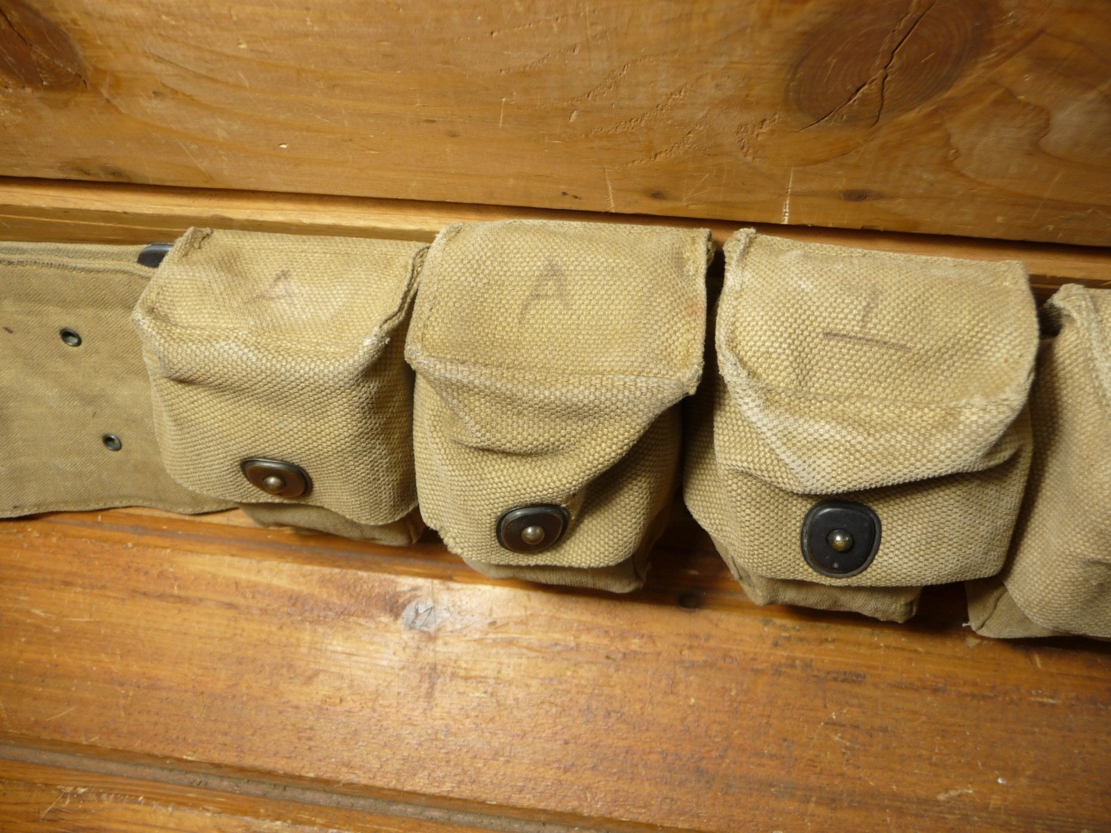 Vintage WWI US M1910 MEDICAL BELT, 10 POCKET, MILLS 1917 PATENT