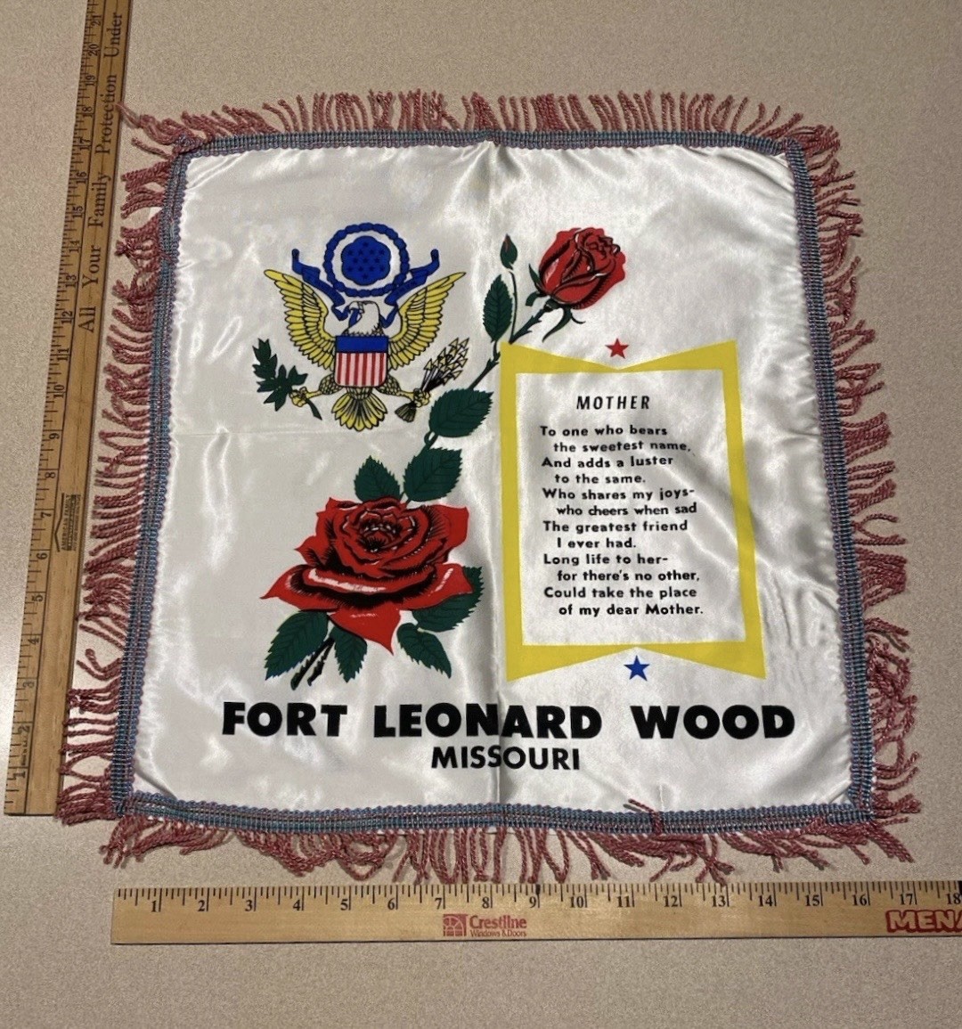 8 Vtg 1940s Military WWll Satin Souvenir Sweetheart Pillow Shams (1 is Velvet)