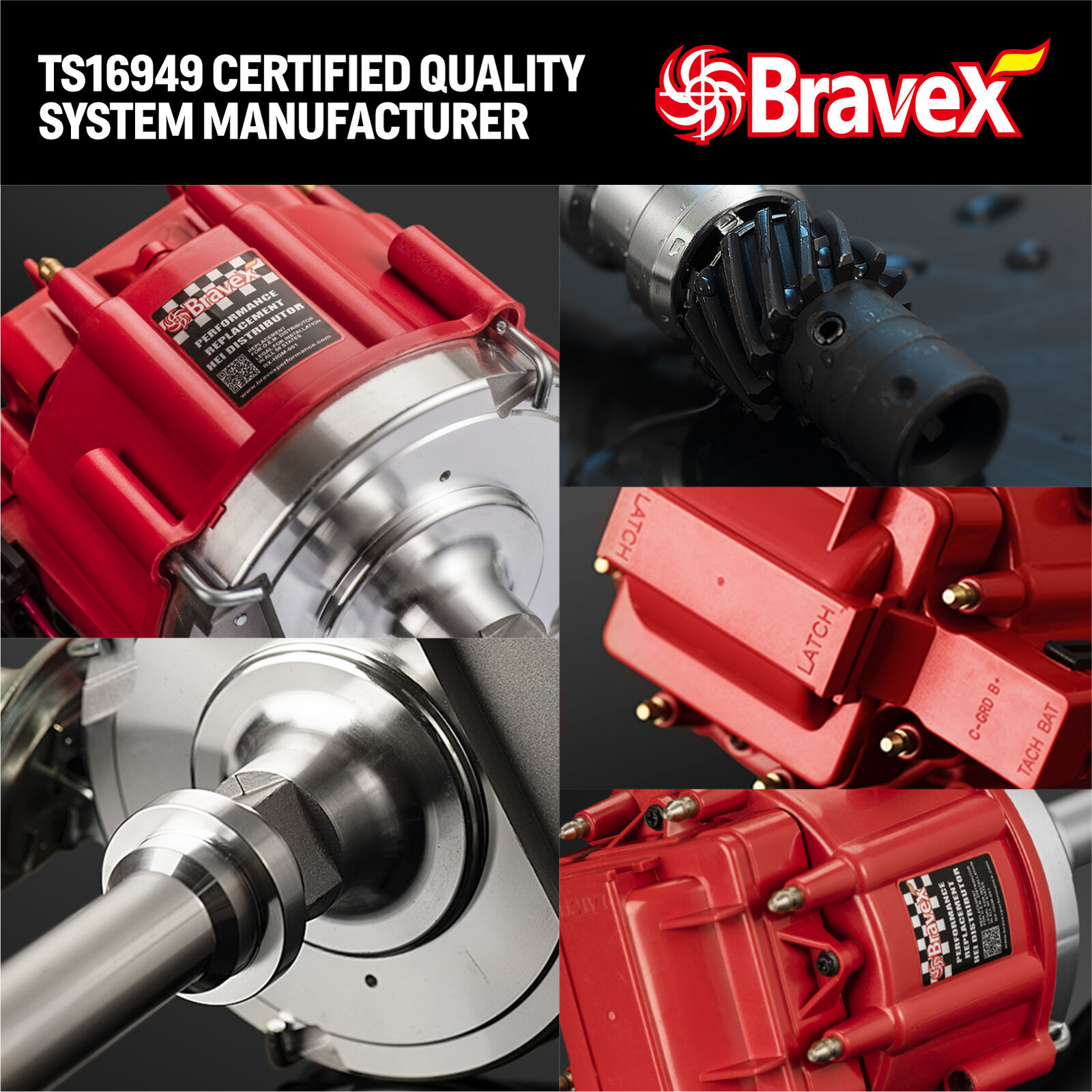 Performance Hei Ignition Distributor Compatible with Chevy GM SBC BBC 9000RPM V8