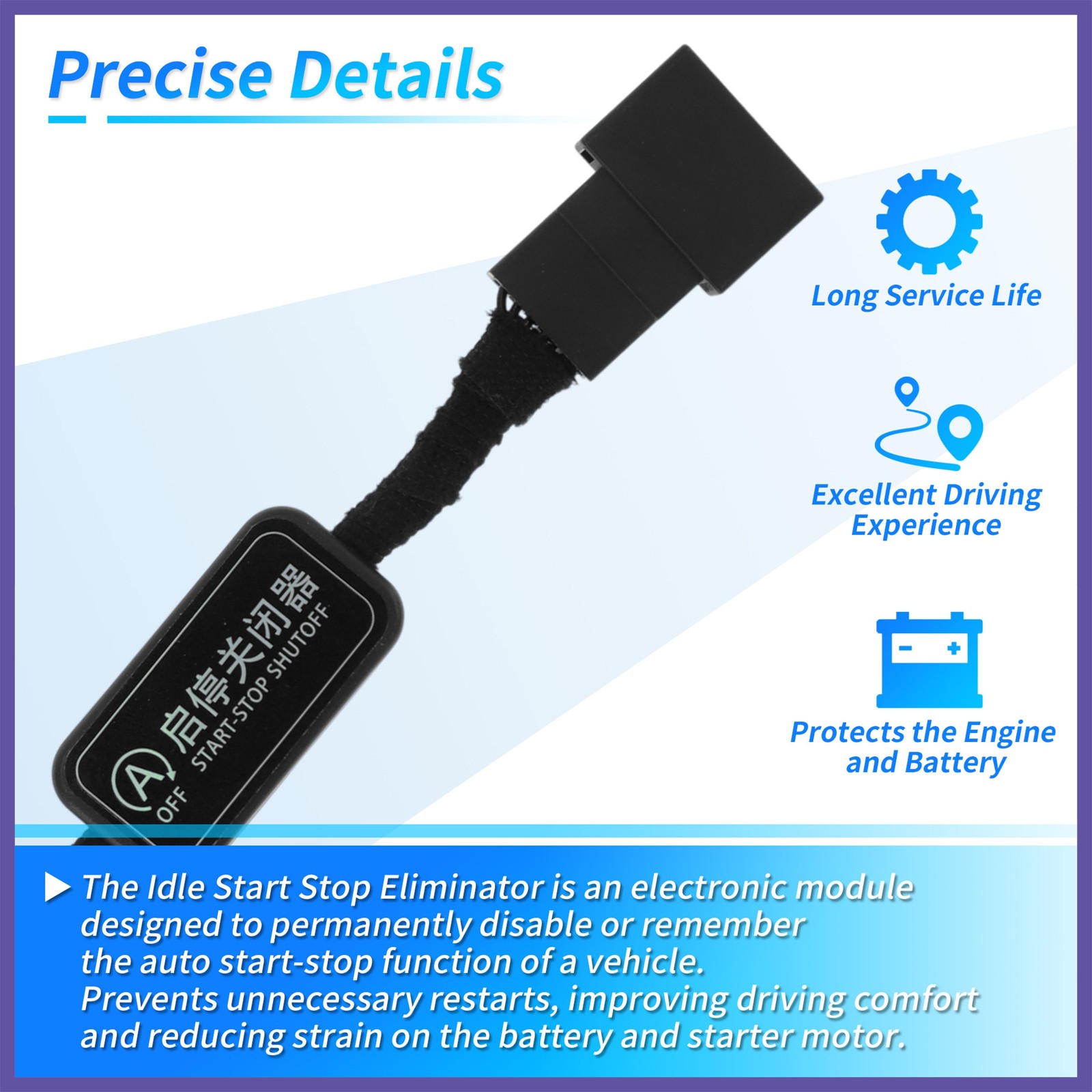Idle Start Stop Eliminator fit for Ford F-150 2015-2020 Auto Start/Stop Disable