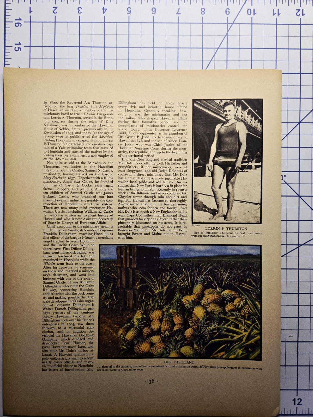 1930 Pineapples In Paradise Magazine Article Hawaiian Pineapple Co Lanai Dole