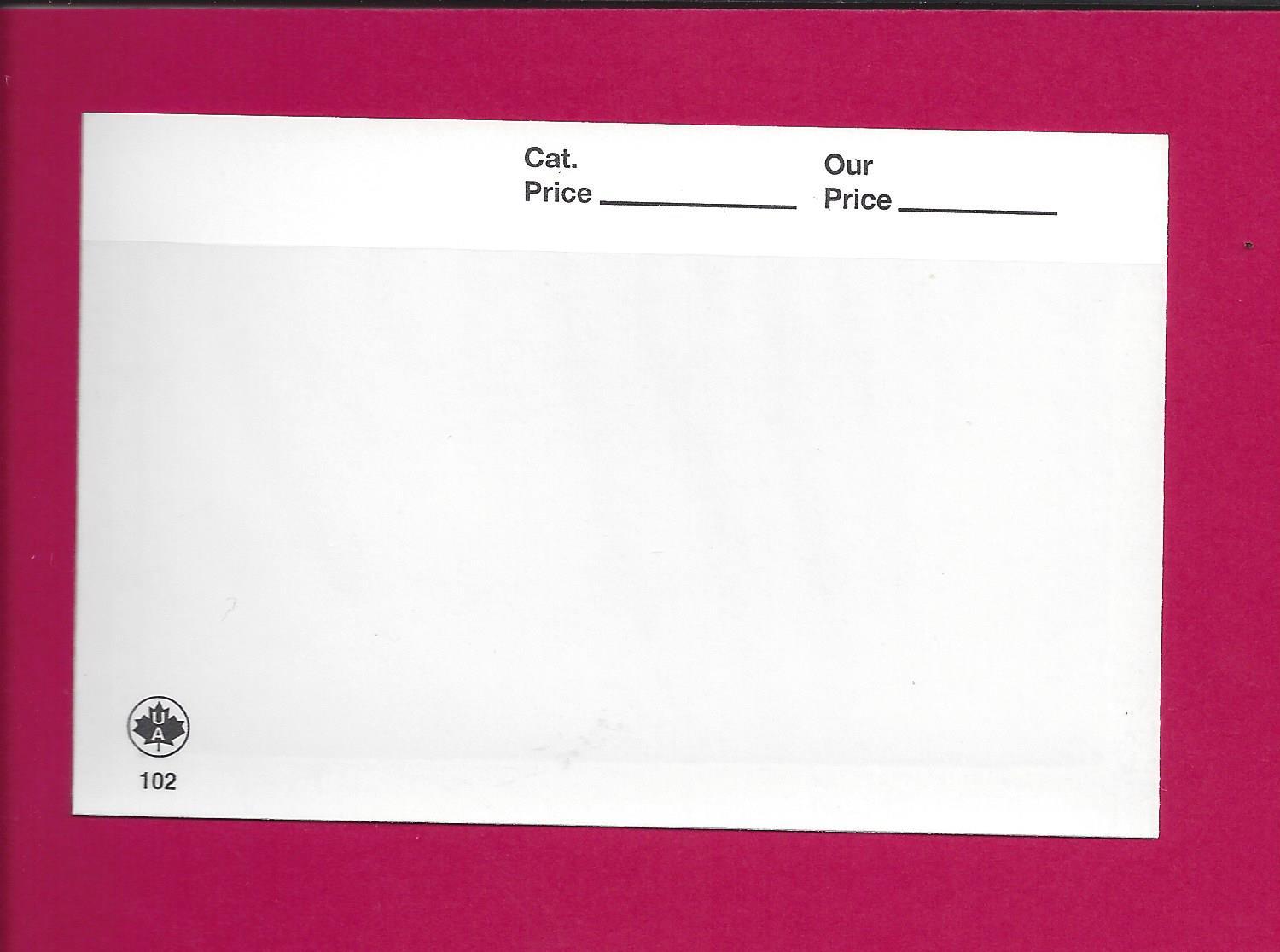 Box of 1000 Uni-Safe 102A Cards White 4-1/4 x 2-3/4 FREE U.S. SHIPPING