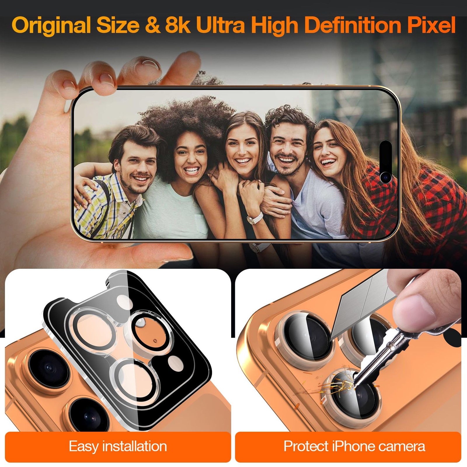 3 Pack for iPhone 17 Pro Max Privacy Screen Protector Tempered Glass +Lens