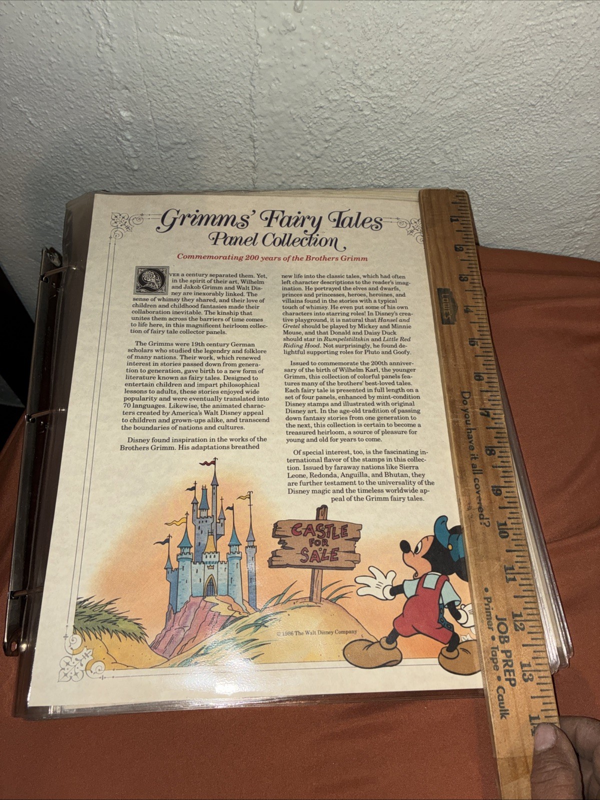 Walt Disney Grimm's Fairy Tales Panel Collection Postal Commemorative Society200