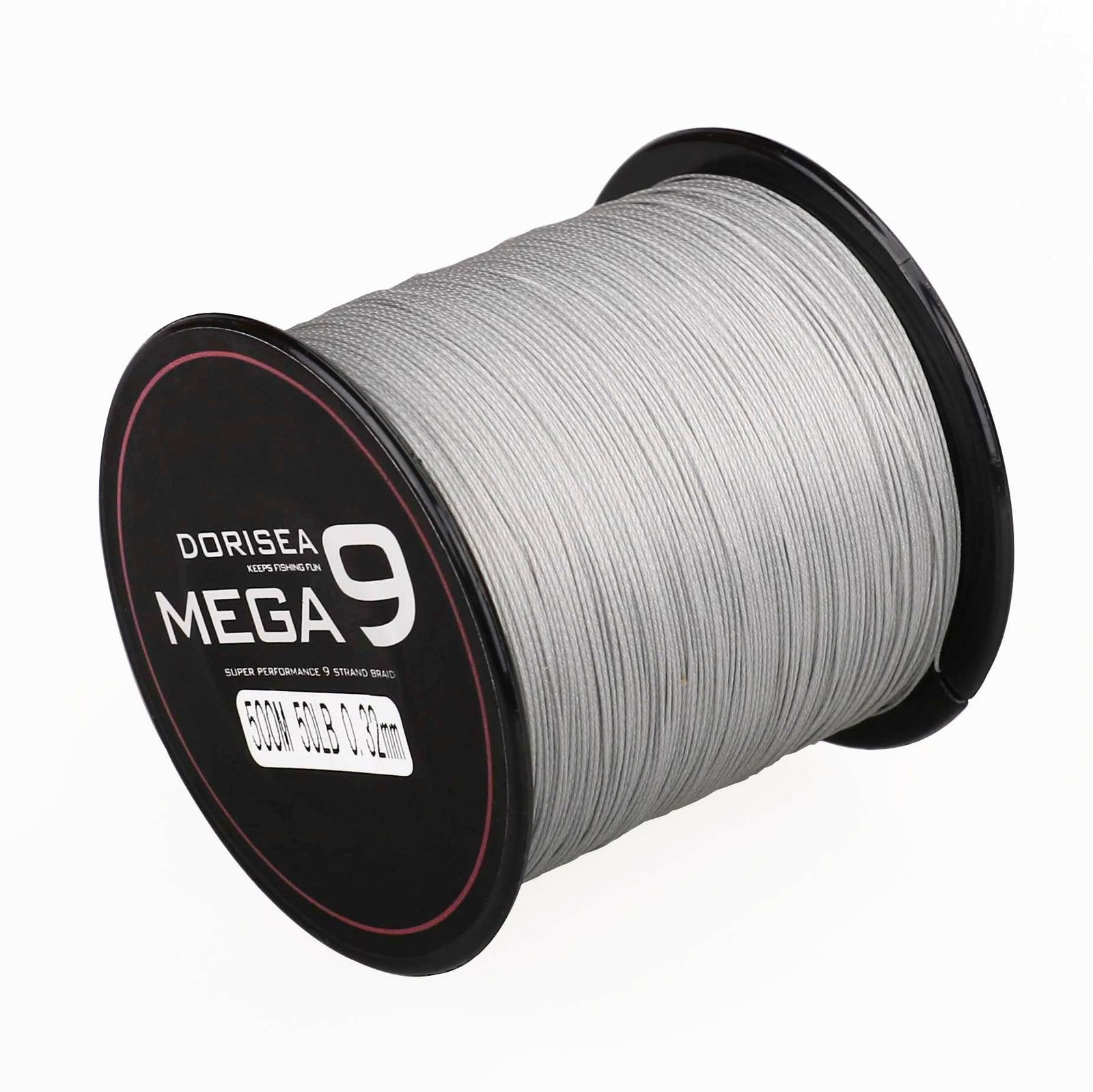 MEGA 9 Strands 100M-2000M Gray PE Dynema Round Braided Fishing Line 15LB-310LB