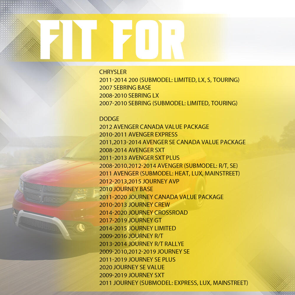 2X ABS Wheel Speed Sensor Front Right & Left For 2011 2012 13-2019 Dodge Journey