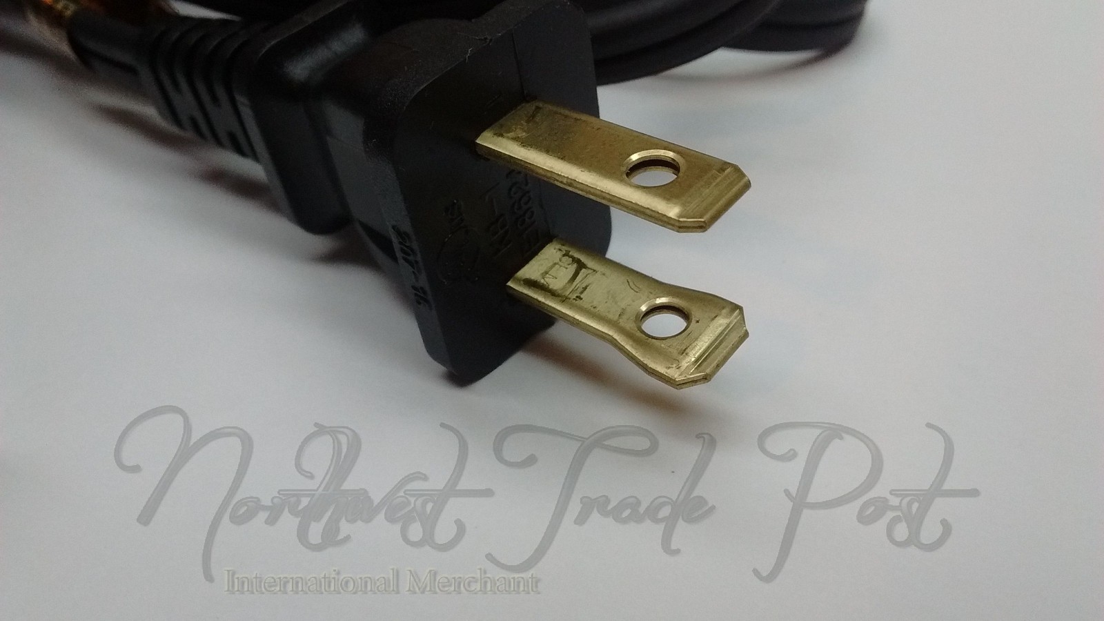 New 6' Vintage Appliance Replacement Power Cord 11/16" Center To Center Contacts