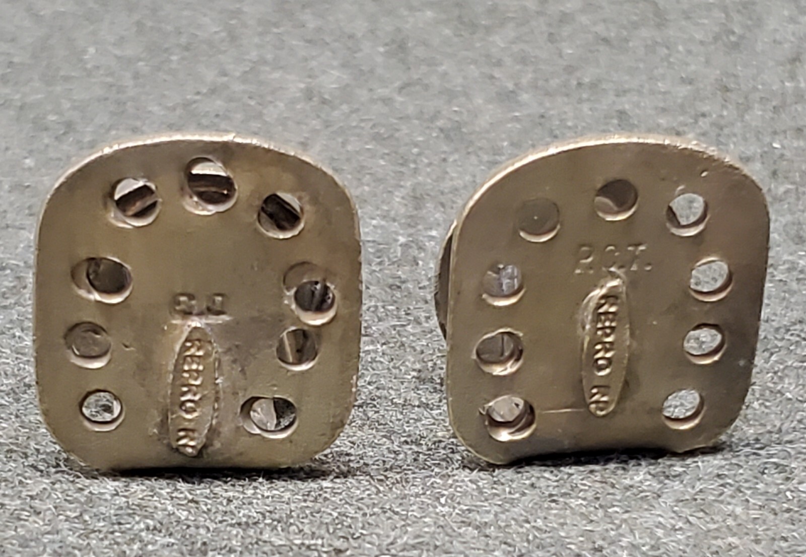 WWI Bavarian Lion coat hooks(ramps) Brass finish, unpainted sold in pairs