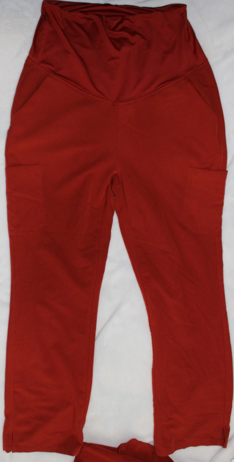 Mandala*Equa-Tek*Maternity Set*Scrubs*Top & Bottoms*Pants*Women Size L*Rust