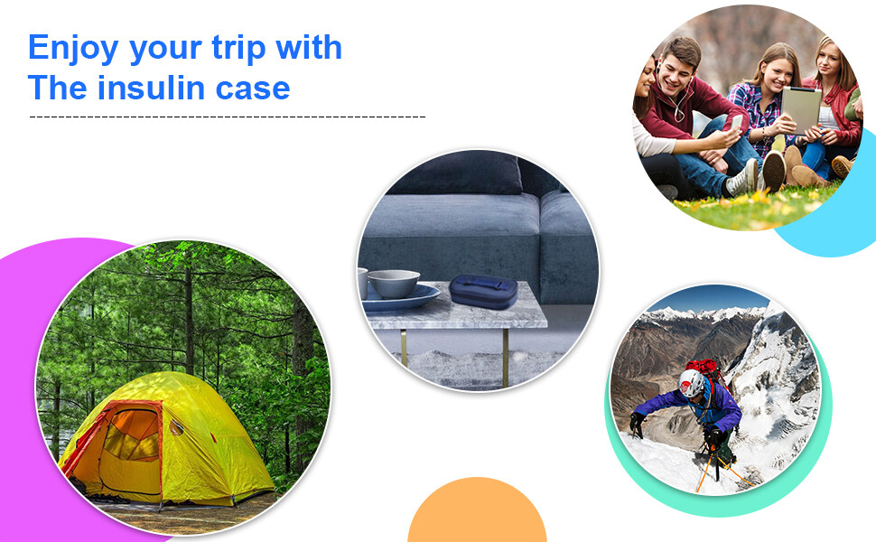 Insulin Cooler Travel Case for Vial, Upgraded Ice Pack, Diabetic Medicine Cooler