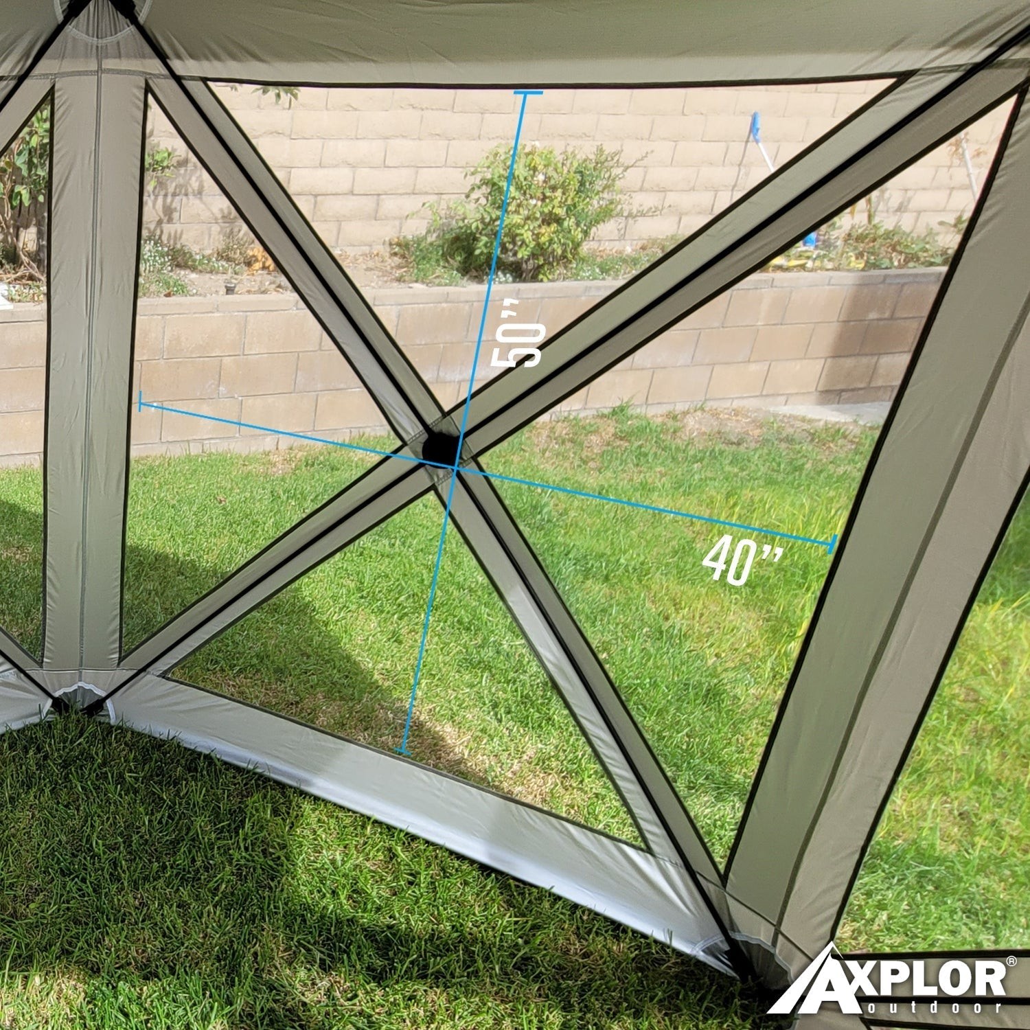 AxplorOutdoor Rapid Tent 8.5ft X8.5ft Portable Pop-Up Canopy with Carry Bag